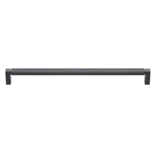 Gliderite Hardware 12-5/8 in. Center to Center Knurled Bar Pull Matte Black 4788-320-MB-1 - main